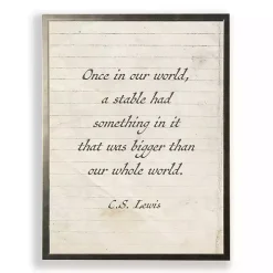 A Stable Quote Wall Plaque