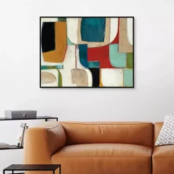 Abstract Fold Framed Canvas Art Print