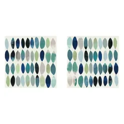 Abstract Leaf Giclee Canvas Art Prints, Set of 2