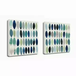 Abstract Leaf Giclee Canvas Art Prints, Set of 2