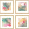 Abstract Pastels Framed Art Prints, Set of 4