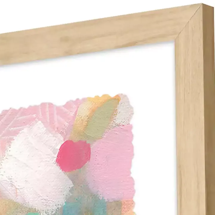 Abstract Pastels Framed Art Prints, Set of 4