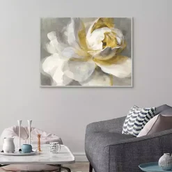 Abstract Rose Framed Canvas Art Print