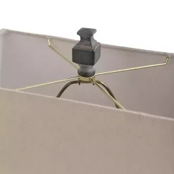 Aged Black Candlestick Base Table Lamp, 33 in.