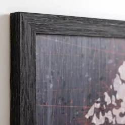 Aged World Map Framed Art Print