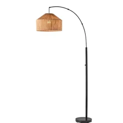 Amalfi Natural Rope Shade Arch Floor Lamp