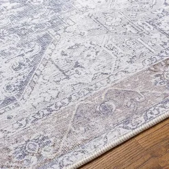 Amelie Navy Blue Classic Washable Area Rug, 7x10