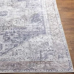 Amelie Navy Blue Classic Washable Area Rug, 6x9