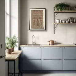 Antique Alphabet Sampler Framed Wall Art