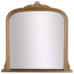 Antique Brass Ornate Filigree Mirror