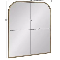 Antique Brass Wide Arch Wall Mirror