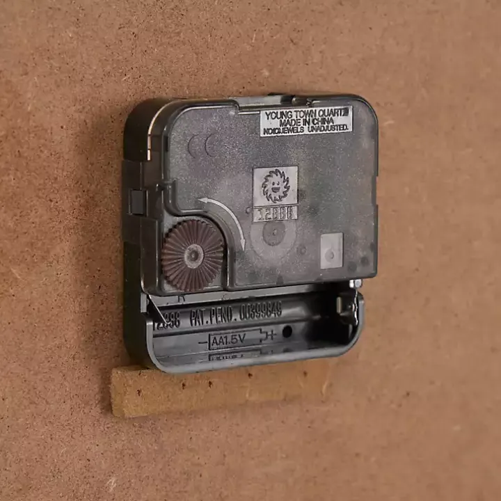 Antique Gold Metal Scroll Wall Clock