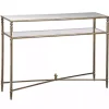 Antique Gold Mirror Top Console Table