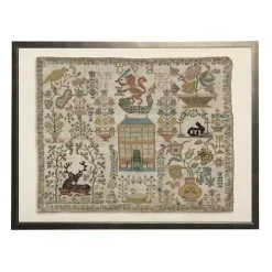 Antique Nature Sampler Framed Wall Art