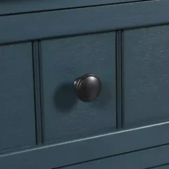 Antique Navy 3-Drawer Winnie Accent Table