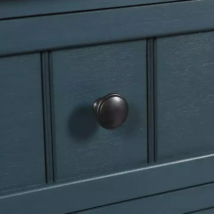 Antique Navy 3-Drawer Winnie Accent Table