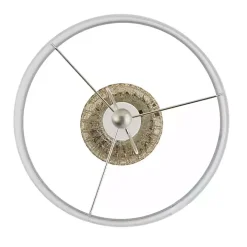 Antique Silver Textured Glass Luxuria Table Lamp