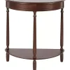 Antique Walnut Half Round Console Table