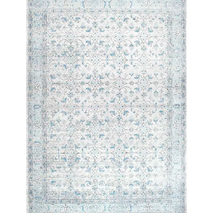 Aqua Rio Vintage Area Rug, 5x7