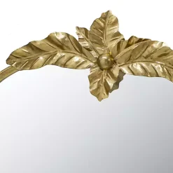 Arch Gold Leaf Top Mirror