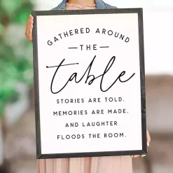 Around the Table Framed Wall Plaque