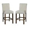 Aubrey Natural Upholstered 2-pc. Counter Stool Set
