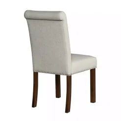 Aubrey Natural Upholstered 2-pc. Dining Chair Set