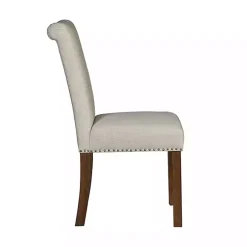 Aubrey Natural Upholstered 2-pc. Dining Chair Set
