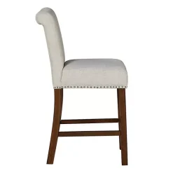 Aubrey Natural Upholstered 2-pc. Counter Stool Set