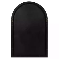 Audubon Black Wood Arch Wall Mirror, 24x36 in.
