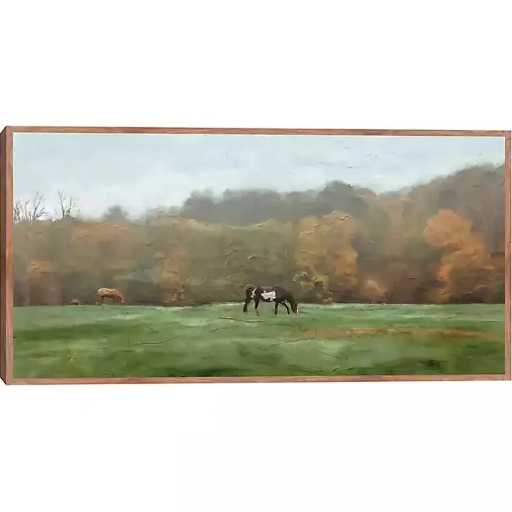 Autumn Grazers Framed Art Print