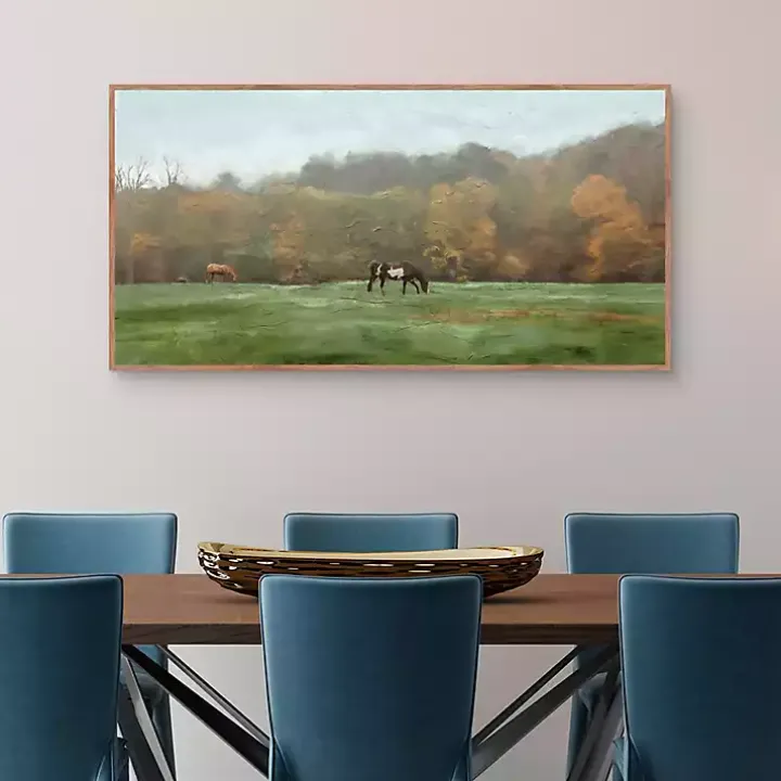 Autumn Grazers Framed Art Print