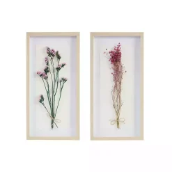 Avant Garden Dried Flowers Shadowboxes, Set of 2