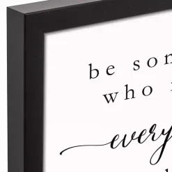 Be Somebody Framed Canvas Wall Plaque