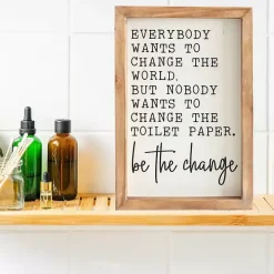 Be The Change Framed Wall Sign