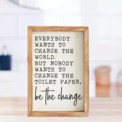 Be The Change Framed Wall Sign