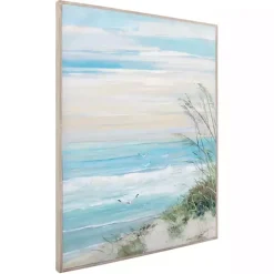 Beach at Dusk Framed Art Print by Sally Swatland