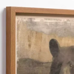 Bear Cabin Friend Framed Art Print