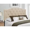 Beige Bryne Button Tufted King Headboard
