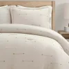Beige Clip Jacquard 3-pc. King Comforter Set