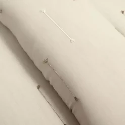 Beige Clip Jacquard 3-pc. King Comforter Set