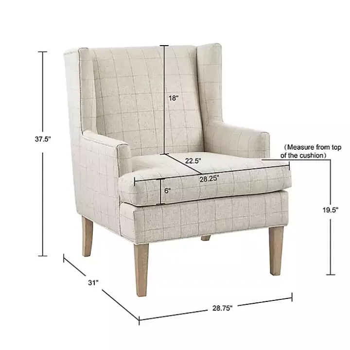 Beige Decker Martha Stewart Accent Chair