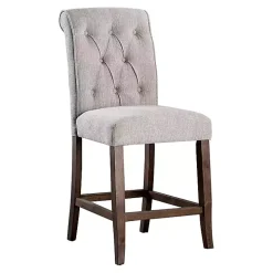 Beige Tufted Landon Counter Stools, Set of 2