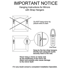 Beveled Glass Round Wall Mirror
