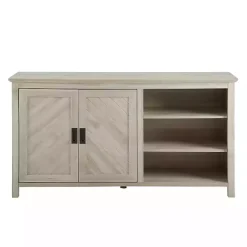 Birch 2-Door Chevron Cabinet