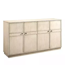 Birch Wood 4-Door Sideboard