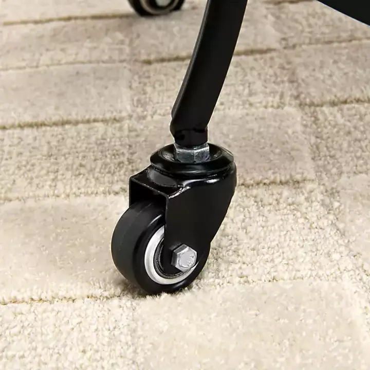 Black & Brown Wood 2-Tier Odessa Bar Cart