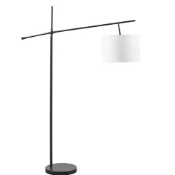 Black Adjustable Arm Modern Floor Lamp