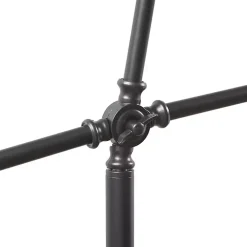 Black Adjustable Arm Modern Floor Lamp