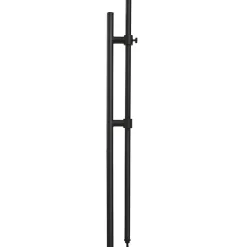 Black Adjustable Height Pharmacy Floor Lamp
